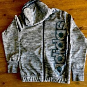 Adidas grey hoodie with zipper - US M